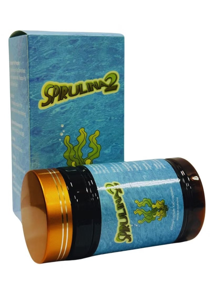 Spirulina Original Spirulina Weight Loss Slimming 60 Capsules - 2 Boxes - Image 2