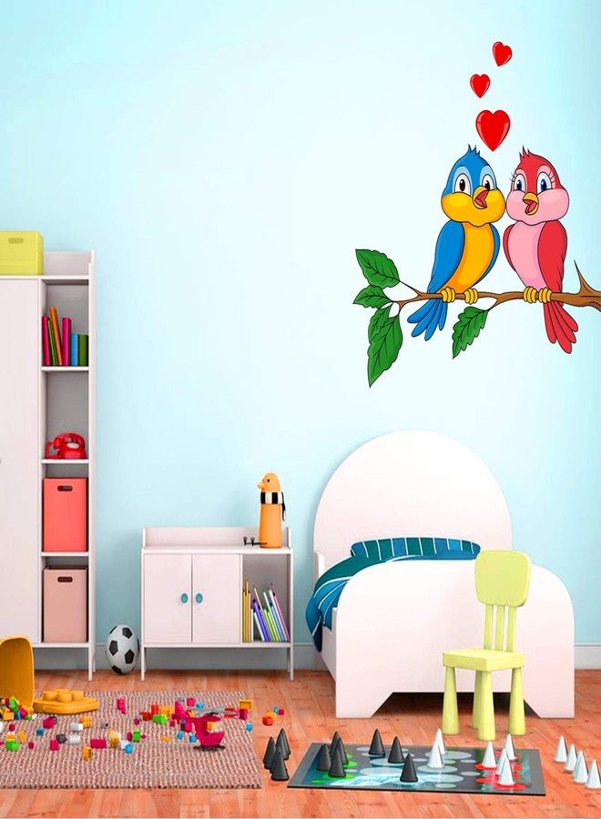 Rangoli Vinyl Wall Sticker 1.96x20.86x1.96 inches, Multicolour (Model Number: Modern Art354), Birds - Image 2