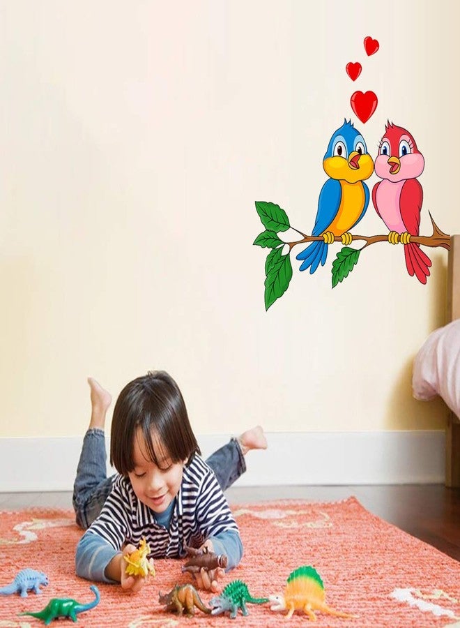 Rangoli Vinyl Wall Sticker 1.96x20.86x1.96 inches, Multicolour (Model Number: Modern Art354), Birds - Image 3