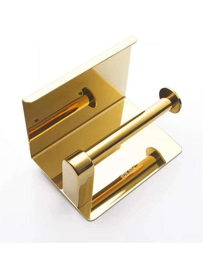 Generic Gold Stainless Steel Toilet Paper Holder  - Image 3