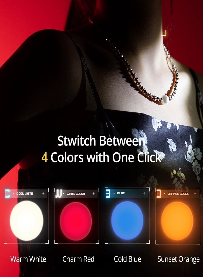 AMBITFUL Handheld LED Photography Flashlight with Optical Snoot, 10 Gobos  4 Color Filters, 8400mAh Rechargeable Zoomable Spotlight, Aluminum Creative Projection Light for Video, Portrait, Sunset Effect (FL10W) - Image 3