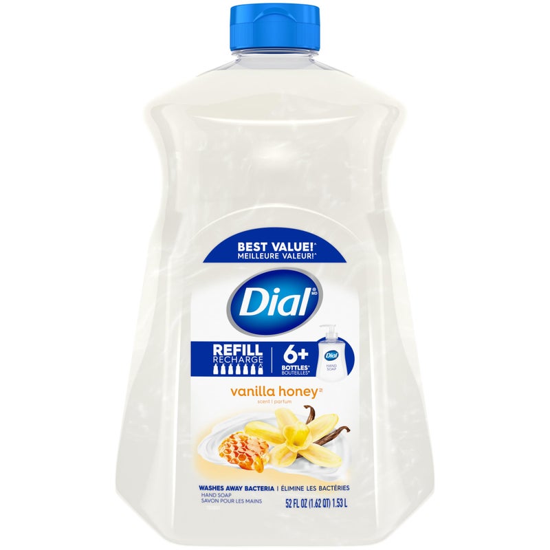 Dial Liquid Hand Soap Refill Vanilla Honey 52 fl oz Pack of 3
