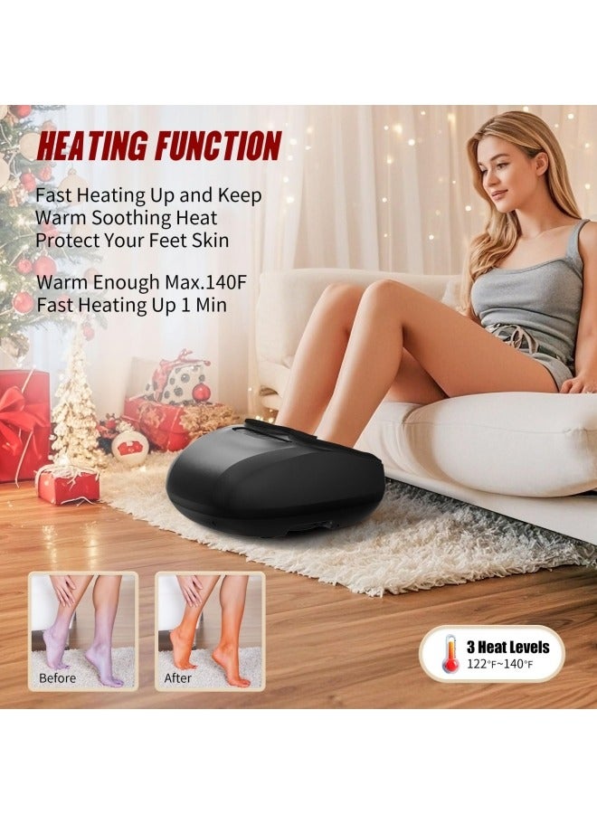GGEROU Foot Massager Machine with Heat , Shiatsu Deep Kneading Foot Massager for Plantar Fasciitis, 3 Heat Levels - Image 5