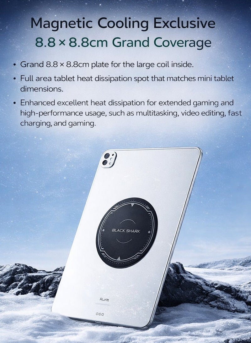 بلاك شارك صفيحة مغناطيسية حرارية من بلاك شارك لمبردات الايباد – قطعة كبيرة مع لاصق قوي – متوافقة مع مبردات الايباد والملحقات المغناطيسية - Image 2