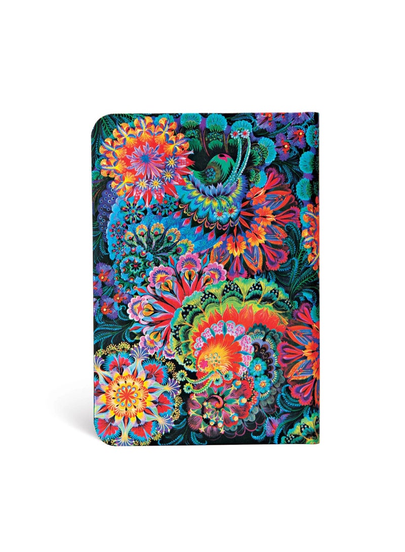 Paperblanks Moonlight Olena’s Garden Mini Lined Elastic Band 176pages 85gsm Notebook - Image 3