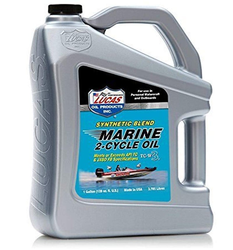 LUCAS OIL LUCAS LUCA10861 Synthetic Blend 2 Cycle TC-W3 Oil, Gallon - Image 1