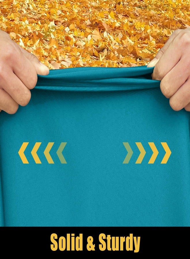 smiry غطاء طاولة نزهة مستطيل سميري، غطاء طاولة مرن مقاوم للماء لطاولات بطول 6 أقدام، غطاء طاولة بوليستر قابل للغسل للتخييم، داخلي وخارجي (أخضر مائل إلى الأزرق، 30"x72") - Image 3