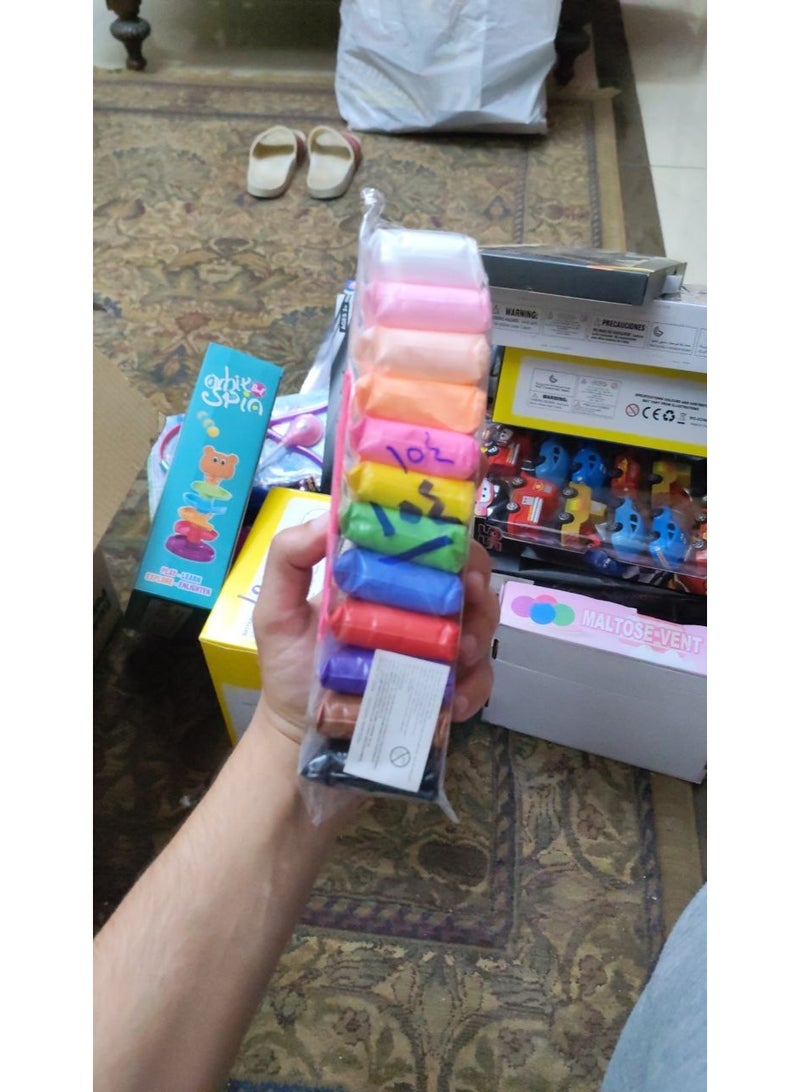 Kids Modeling Clay & Foam Slime Set with Cutting Tools | Multi-Color Play Dough & Foam Clay Kit for Creative Learning Age 3+