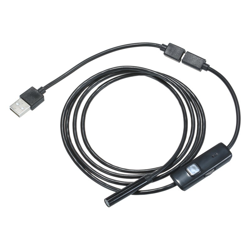 Endoscope Camera: 7mm 0.3MP Lens, IP67 Waterproof, Adjustable LED Lights - Portable USB Inspection Camera for Industrial Pipeline, Vehicle Maintenance, Android Devices - Image 1