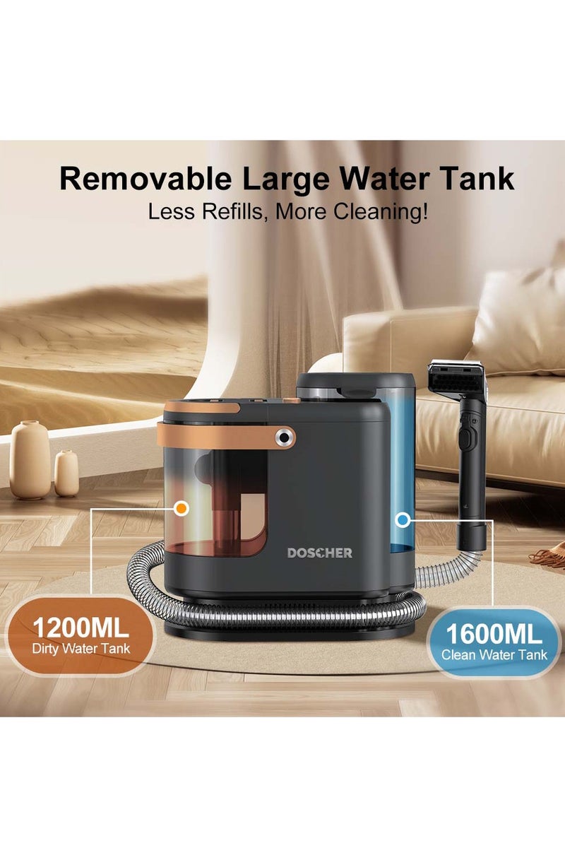 DOSCHER Portable Carpet Cleaner Machine | 15KPa Suction Power | Upholstery Spot Shampooer for Pets, Car Seats, Furniture & Home - Image 2