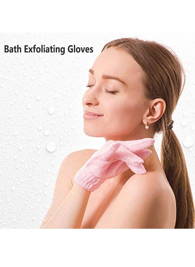SOWUGI 2Pieces Exfoliating Gloves Body Scrub Bath Gloves Double Sided Exfoliating Gloves for Body clean Skin Shower Scrubber  - Image 2