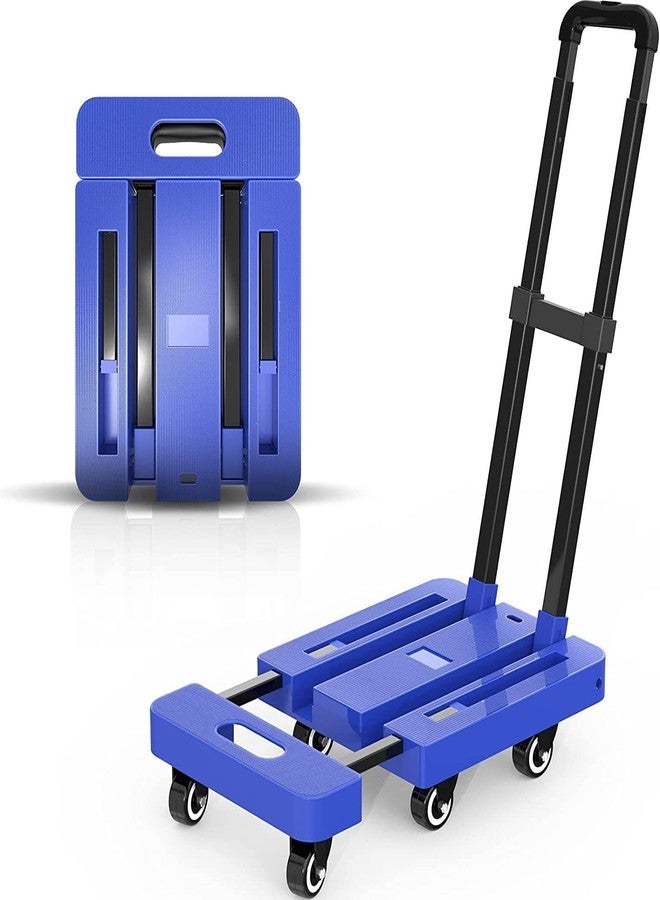 Dhavl Foldable Platform Trolley Hand Truck Folding 150kg Capacity Luggage Cart with 6 Wheels for Luggage Personal Travel Auto Moving and Office Use Platform Trolley for Lifting Heavy Thing - Image 1