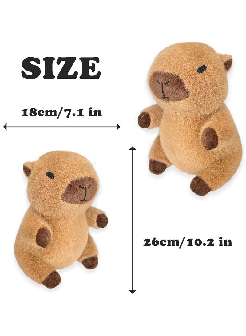 DURKU Capybara Stuffed Plush with 8 pcs Clothes & Accessories, Dress Up Stuffed Animal Plush Toys, 10.2 inch Cute Plushies for Girl/Boy Birthday Gift - Image 5