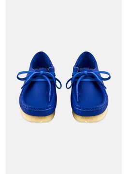 clarks Women Standard Wallabee Lace Up Shoes, Blue  - Image 3