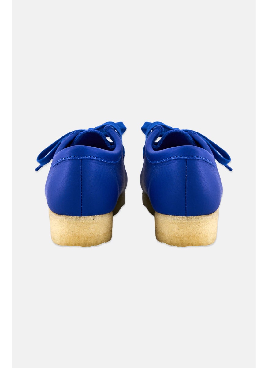 clarks Women Standard Wallabee Lace Up Shoes, Blue  - Image 2