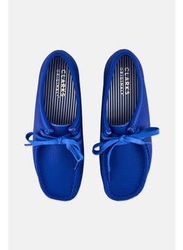 clarks Women Standard Wallabee Lace Up Shoes, Blue  - Image 4