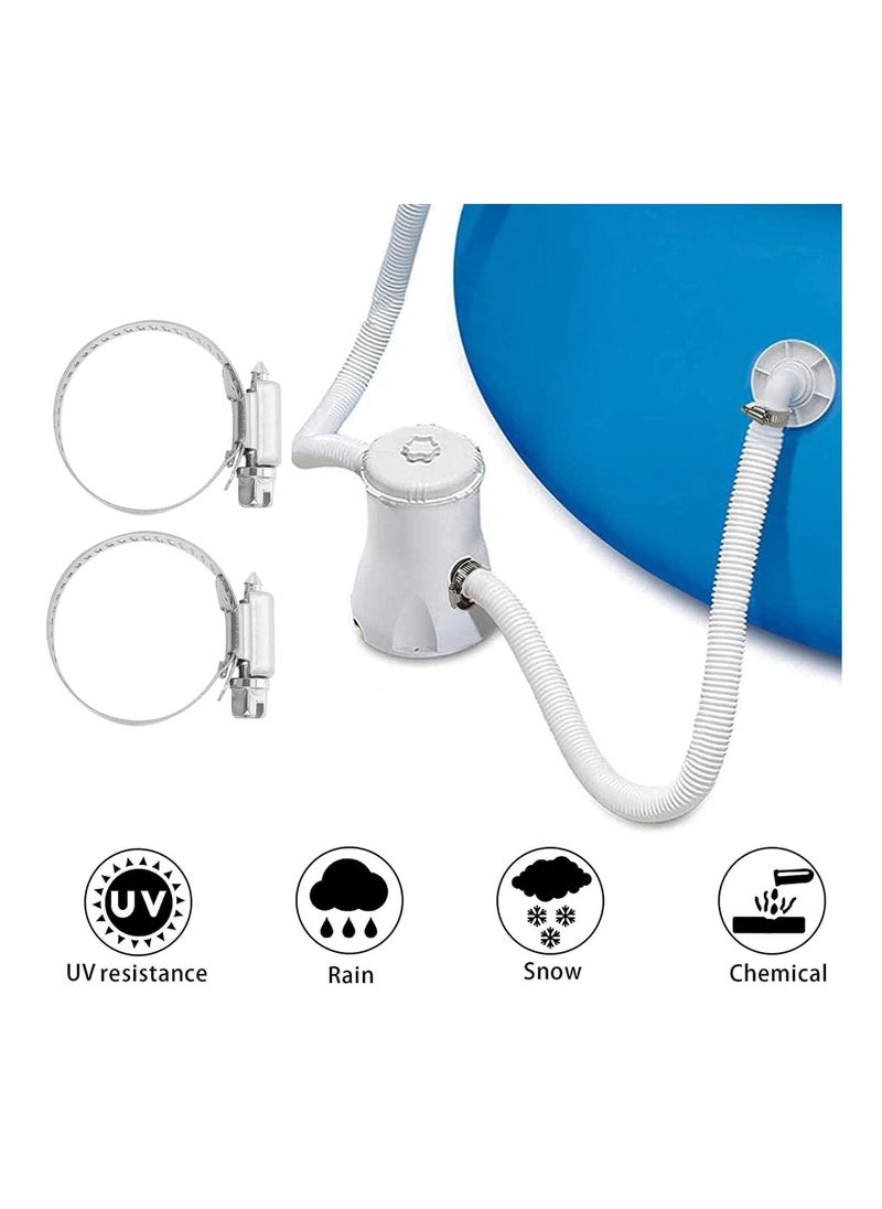 SYOSI - Swimming Pool Replacement Hose Kit, Pool Filter Replacement Hose for Above Ground Pools, Compatible with filter Pump 300 GPH, 330 GPH, 530 GPH, and 1000 GPH - Image 1