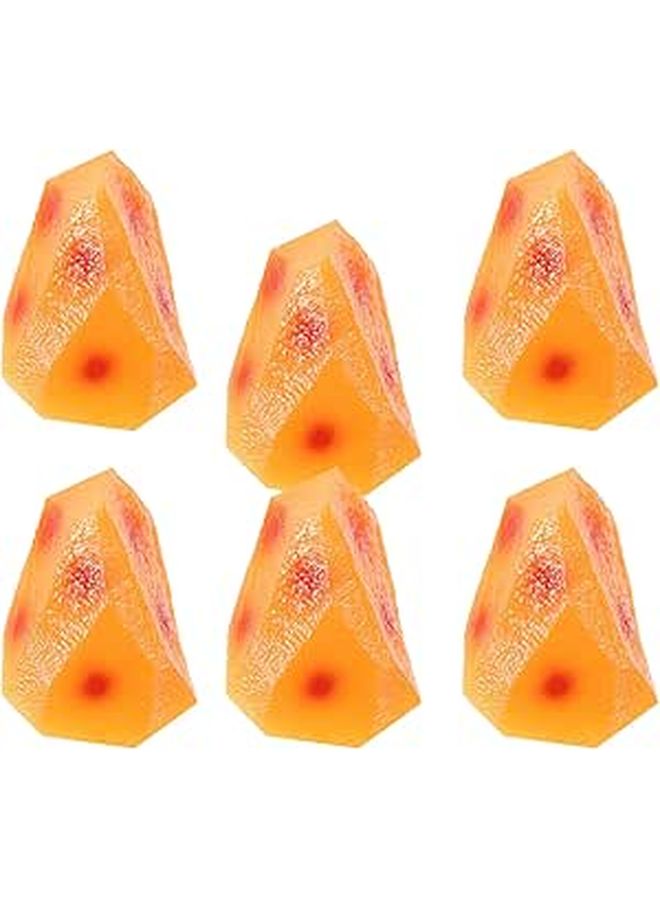 6PCS Artificial Potato Chunks Faux Vegetable Models Farmhouse Kitchen Decor - Image 1