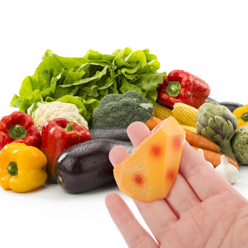 6PCS Artificial Potato Chunks Faux Vegetable Models Farmhouse Kitchen Decor - Image 5
