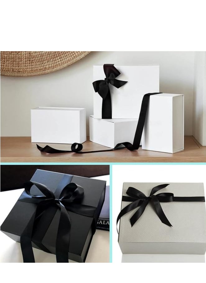 Unique Black Ribbon 1-1/2 Inch, 25 Yards Solid Satin Fabric Ribbons for Gift Wrapping, Christmas Garland, Christmas Tree Ornaments, Bows Making, DIY Crafts, Sewing Projects and Wedding Party  - Image 3