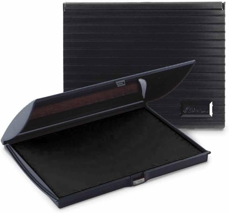 Infusion 5" x 7" Large Stamp Ink Pad for Rubber Stamps, Your Go to Large Stamp Ink Pad for Bright Color, Even Coverage and Durability, Black - Image 1