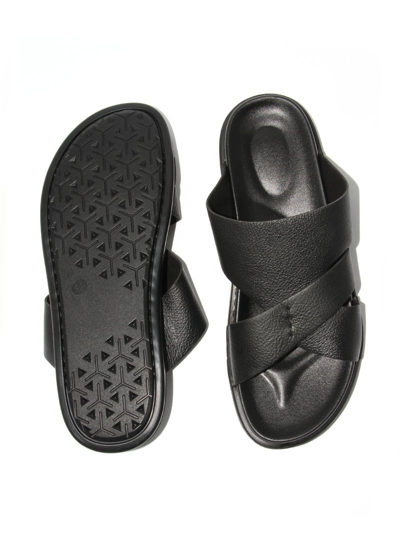 Geoomnii Arabic Sandals for Men – Traditional Emirati & Saudi Style Sandals | Comfortable Slip-On Leather Sandals | Classic Arab Footwear for Daily Wear, Weddings, and Special Occasions - Image 5