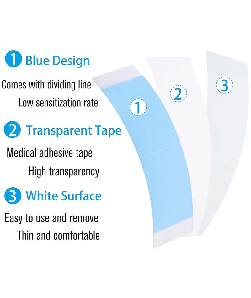 OXYGLOBE 40 Pcs Waterproof Tape for Hairpiece Ultra Strong Hold C Shape Hair Wig Tape Strips Hair Patch Tape For Men Tape For Wigs Toupees Hair Pieces Tape Double Sided Ultra Hold78cmX3cm - Image 4