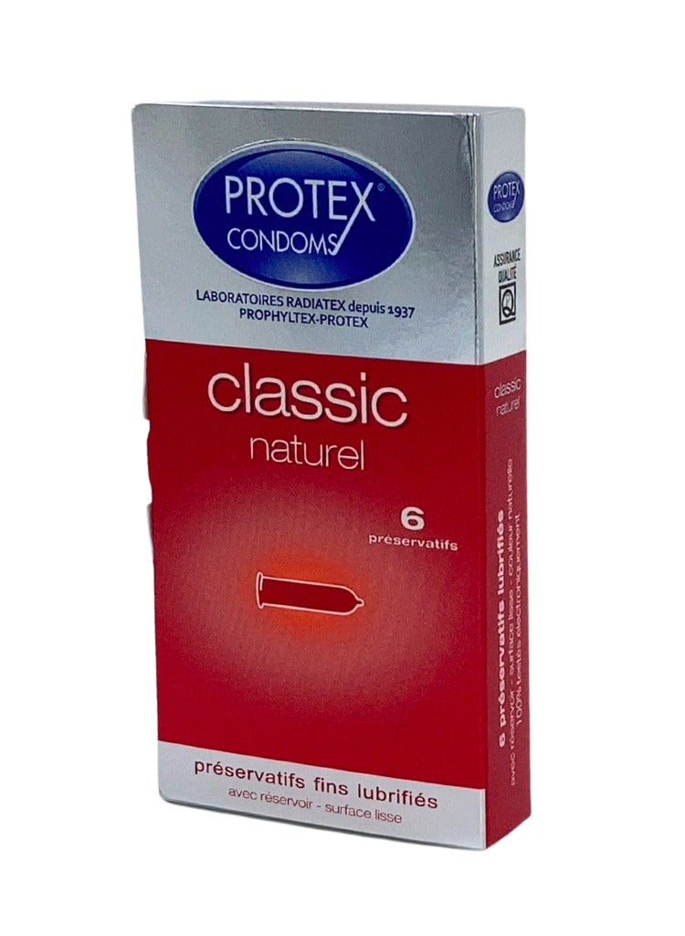 PROTEX Classic Naturel Condoms Pack of 6