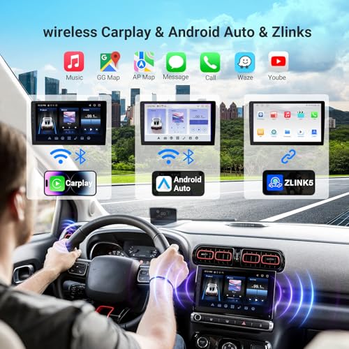 Haudio Car Accessories 7 HD Double Din Car Stereo with Carplay Android Auto 264G CarAudio Receivers Featuring Voice Control Backup CameraBluetooth GPS Navigation Builtin 14Band DSP EQ - Image 3
