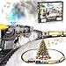 Funwee Electric Steam Train Set with Glowing Passenger CarriagesLocomotive Train Model for Under Christmas Tree with LightsSmoke and Sounds Birthday Gift for Kids 48 Years Old Boys Girls - Image 2