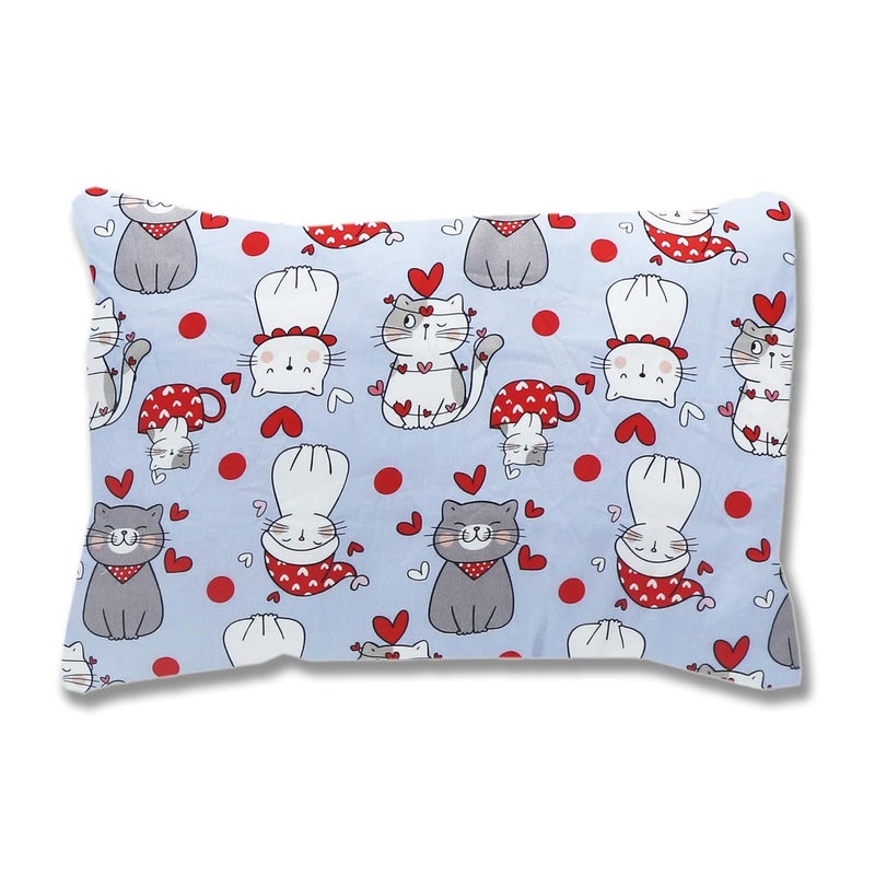 KRADYL KROFT Toddler Pillow with 100 Cotton Removable Cover 20 X 15 Inches Children Pillows Baby Pillows Catmas - Image 1