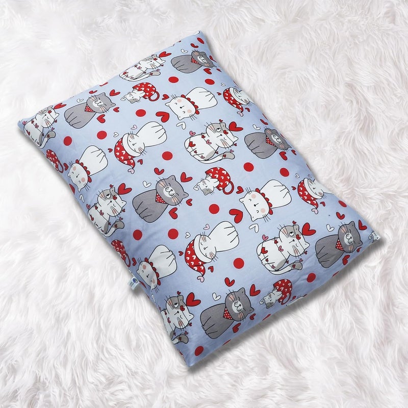 KRADYL KROFT Toddler Pillow with 100 Cotton Removable Cover 20 X 15 Inches Children Pillows Baby Pillows Catmas - Image 5