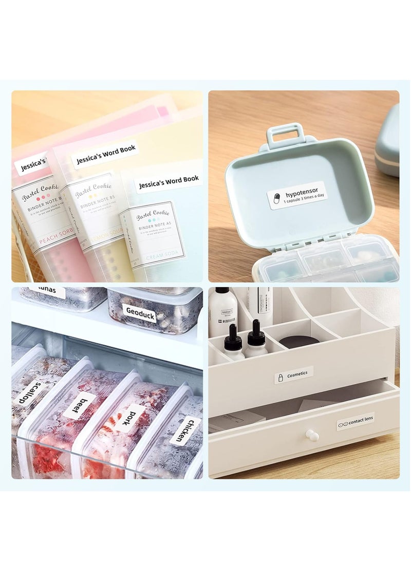 NIIMBOT - D110 Label Printer Thermal Label Maker Machine with 1 Roll 15mm*30mm White Tape, Portable Mini Wireless Bluetooth Sticker Printer for Phone Easy to Use for School Office Home Organization Rechargeable Use, Mobile Phone Editable, Printable Width 10-15mm, Green - Image 1