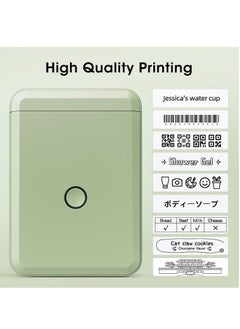NIIMBOT D110 Label Printer Thermal Label Maker Machine with 1 Roll 15mm*30mm White Tape, Portable Mini Wireless Bluetooth Sticker Printer for Phone Easy to Use for School Office Home Organization Rechargeable Use, Mobile Phone Editable, Printable Width 10-15mm, Green  - Image 4