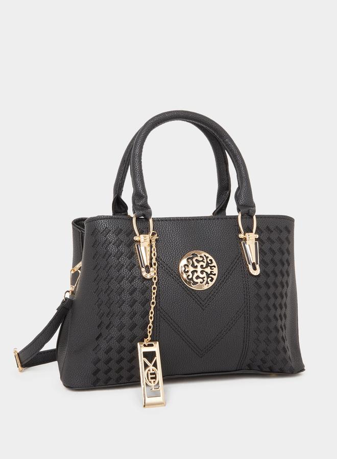 Styli Black Dual Handle Handbag - Image 1