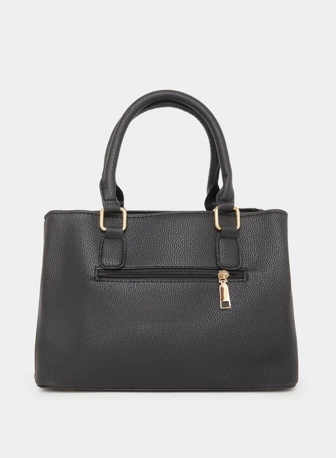 تايك تو Take Two Black Dual Handle Handbag