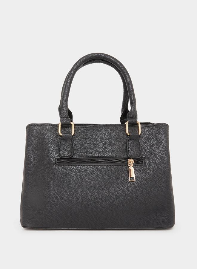 Styli Black Dual Handle Handbag - Image 2