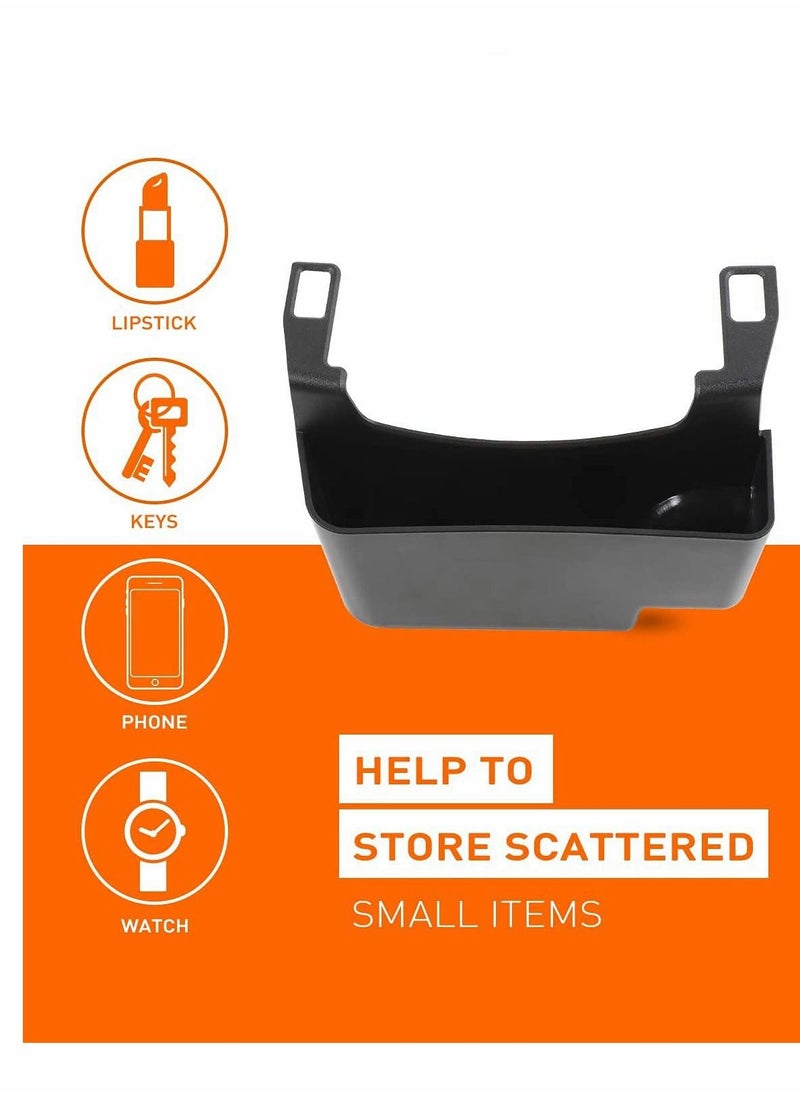 KASTWAVE - JL Center Console Hanging Storage Box Armrest Organizer ABS Material, Light, Strong and Durable for 2018-2021 forJeep Wrangler JL JLU and Gladiator JT, Interior Accessories, Black - Image 1