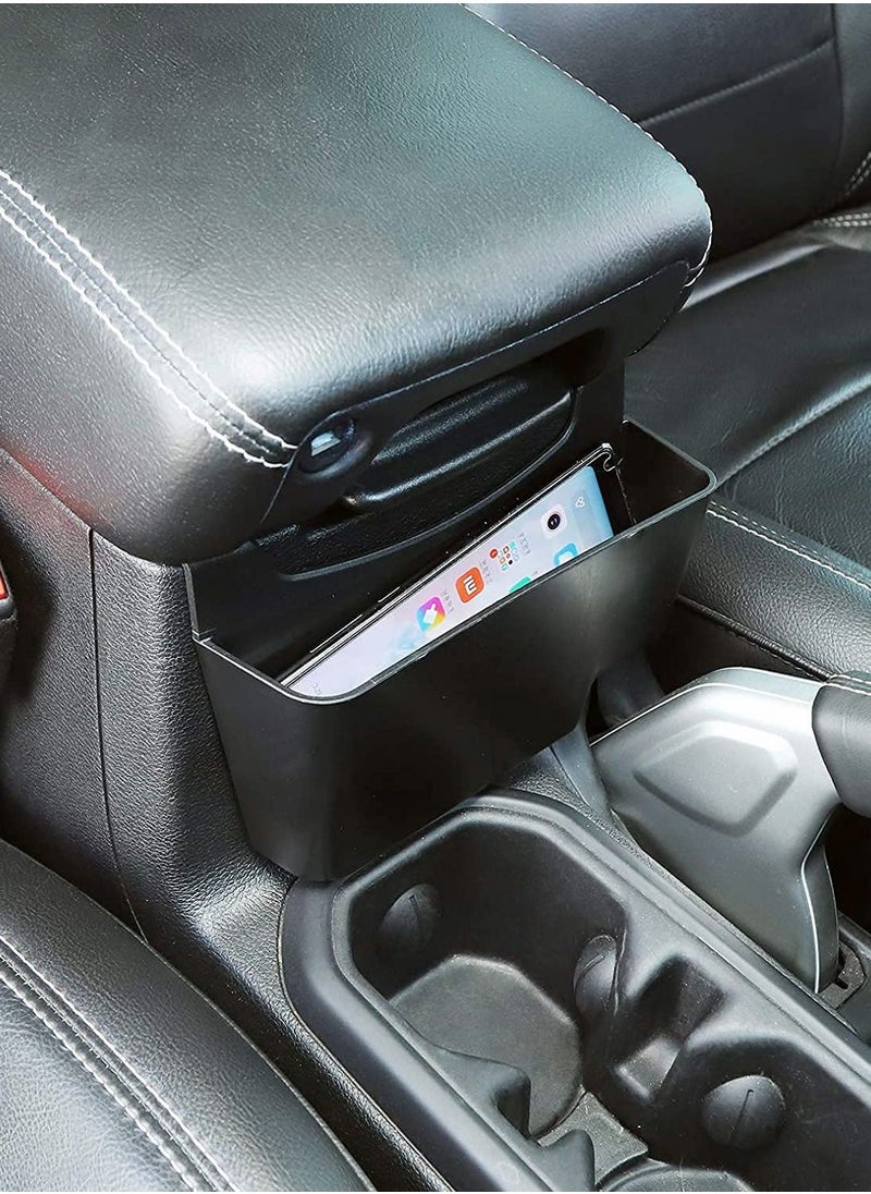 KASTWAVE - JL Center Console Hanging Storage Box Armrest Organizer ABS Material, Light, Strong and Durable for 2018-2021 forJeep Wrangler JL JLU and Gladiator JT, Interior Accessories, Black - Image 1