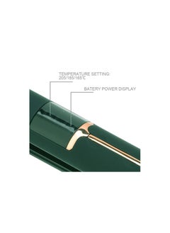 RSG Green C61 MINI CORDLESS HAIR STRAIGHTENER/CURLER USB RECHARGEABLE WITH LED DISPLAY FOR TRAVEL ZF-1886 (18W-5V-800mA)  - Image 3