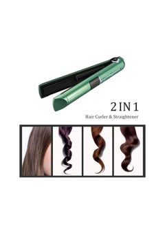 RSG Green C61 MINI CORDLESS HAIR STRAIGHTENER/CURLER USB RECHARGEABLE WITH LED DISPLAY FOR TRAVEL ZF-1886 (18W-5V-800mA)  - Image 2