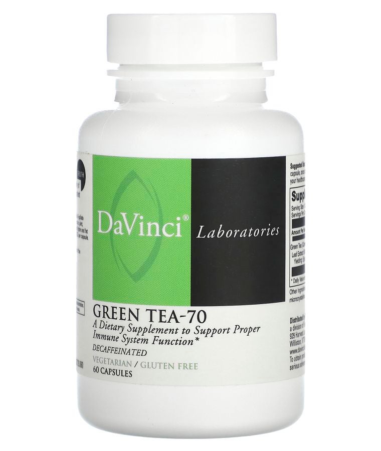 DaVinci Laboratories Green Tea-70 Decaffeinated 60 Capsules