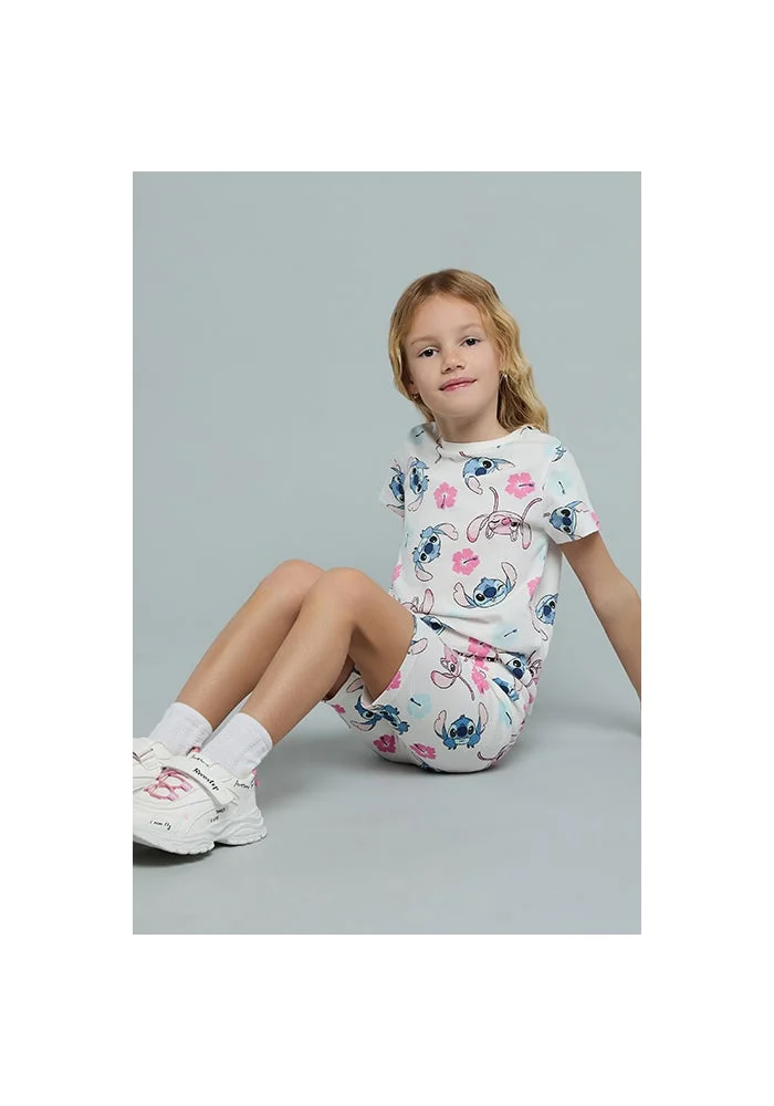 أر أند بي Printed T-Shirt and Shorts Set
