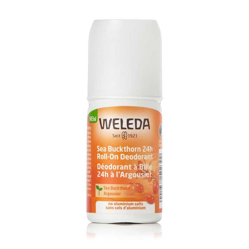 Weleda Sea Buckthorn 24H RollOn Deodorant 17 Fluid Ounce For Women and Men Plant Rich Odor Protection with Sea Buckthorn Oil No Aluminum Salts