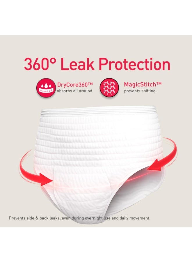 Sirona Maternity Panties After Delivery for Women | L-XL (32-44 Inch)| Pack of 10 | for Pregnancy & Postpartum Bleeding & Clots | Leak Free | High Absorbency White - Image 2