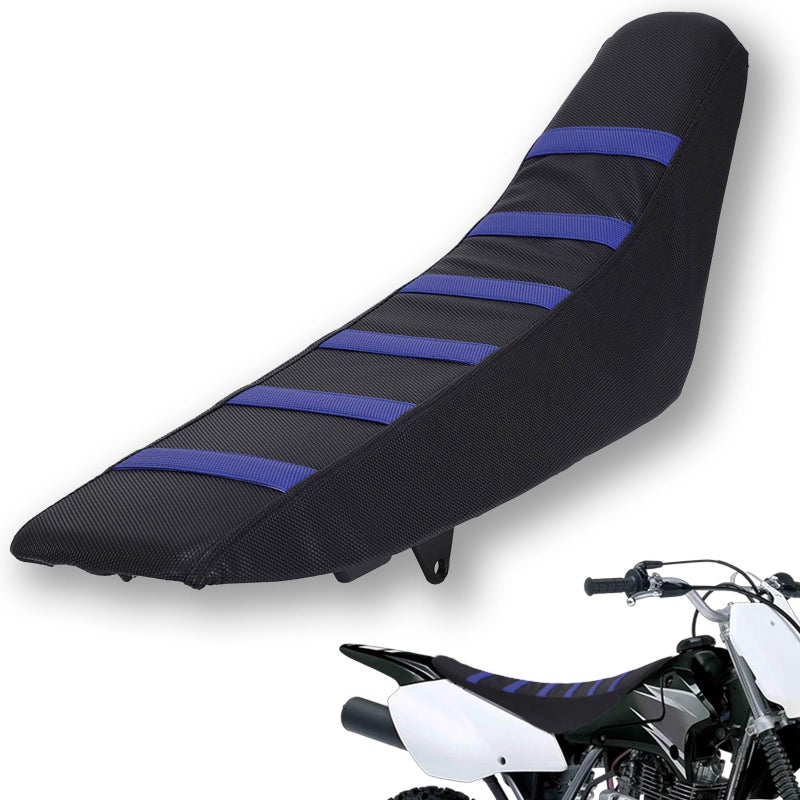 USTPO Dirt Bike Seat Cover Soft Gripper Rubber Universal for TTR YZ PW WR 50cc - 250cc CRF SSR CR XR RM KX KLX Apollo Tao Tao Thumpstar Dirt Pit Bike Blue - Image 1