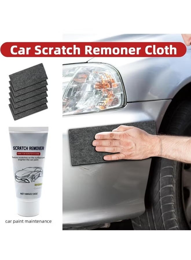 Nano Sparkle Cloth Car Polish Scratches Remover,6PCS Multi-Purpose Nano Magic Cloth Easy to Repair Small Scratched Water Spots Scratch Car Remover for All Car - Image 5