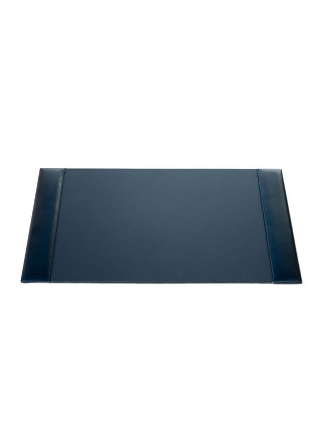 Bonded Pad with Side Rails Luxury Leather Desk Blotter for Writing, 30 x 18, Black