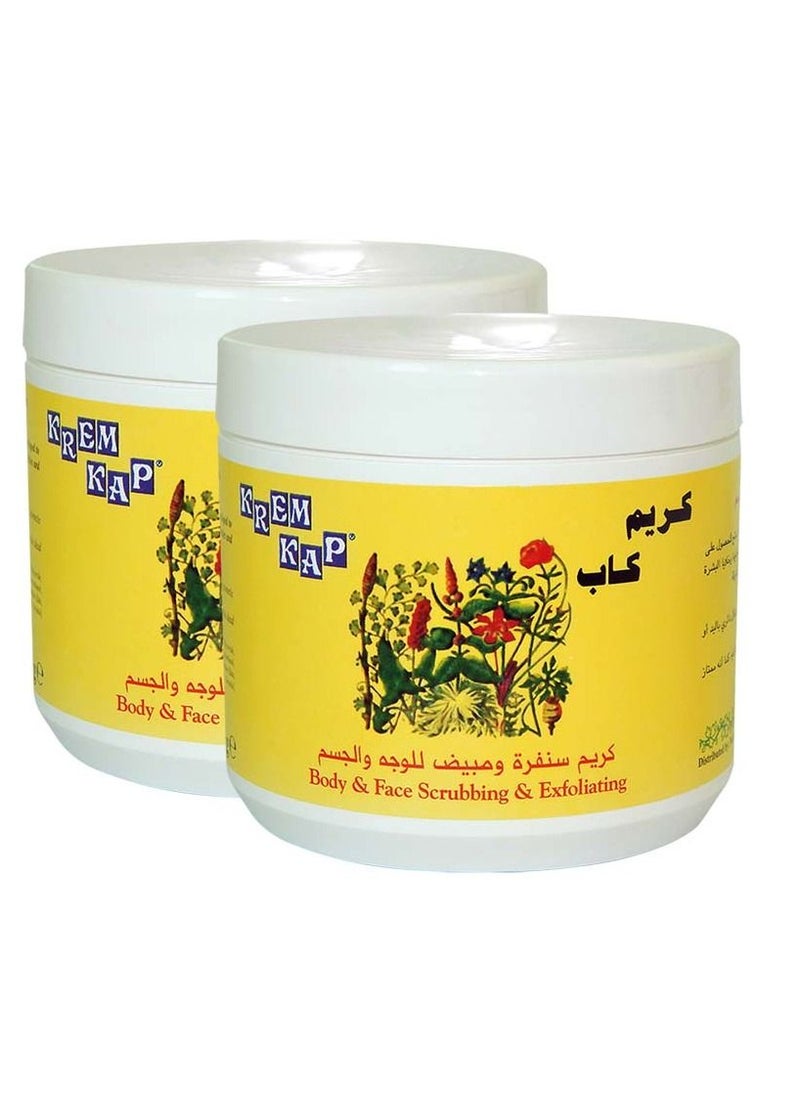 كريم كاب - سنفرة كريم كاب للوجه و الجسم-500 مل - 2 قطع - Image 1