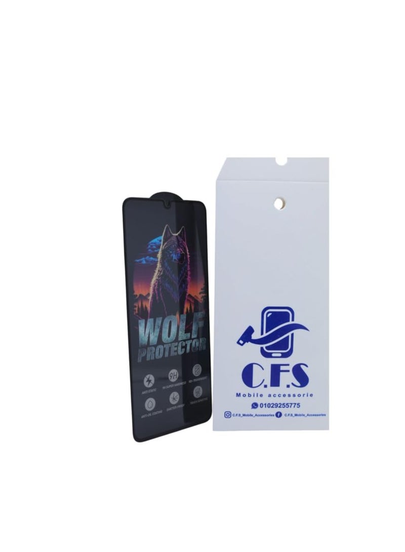 CFS C.F.S Wolf Protector Design Tempered Glass Screen Protector for Xiaomi Poco C75 - Clear & Black - Image 3